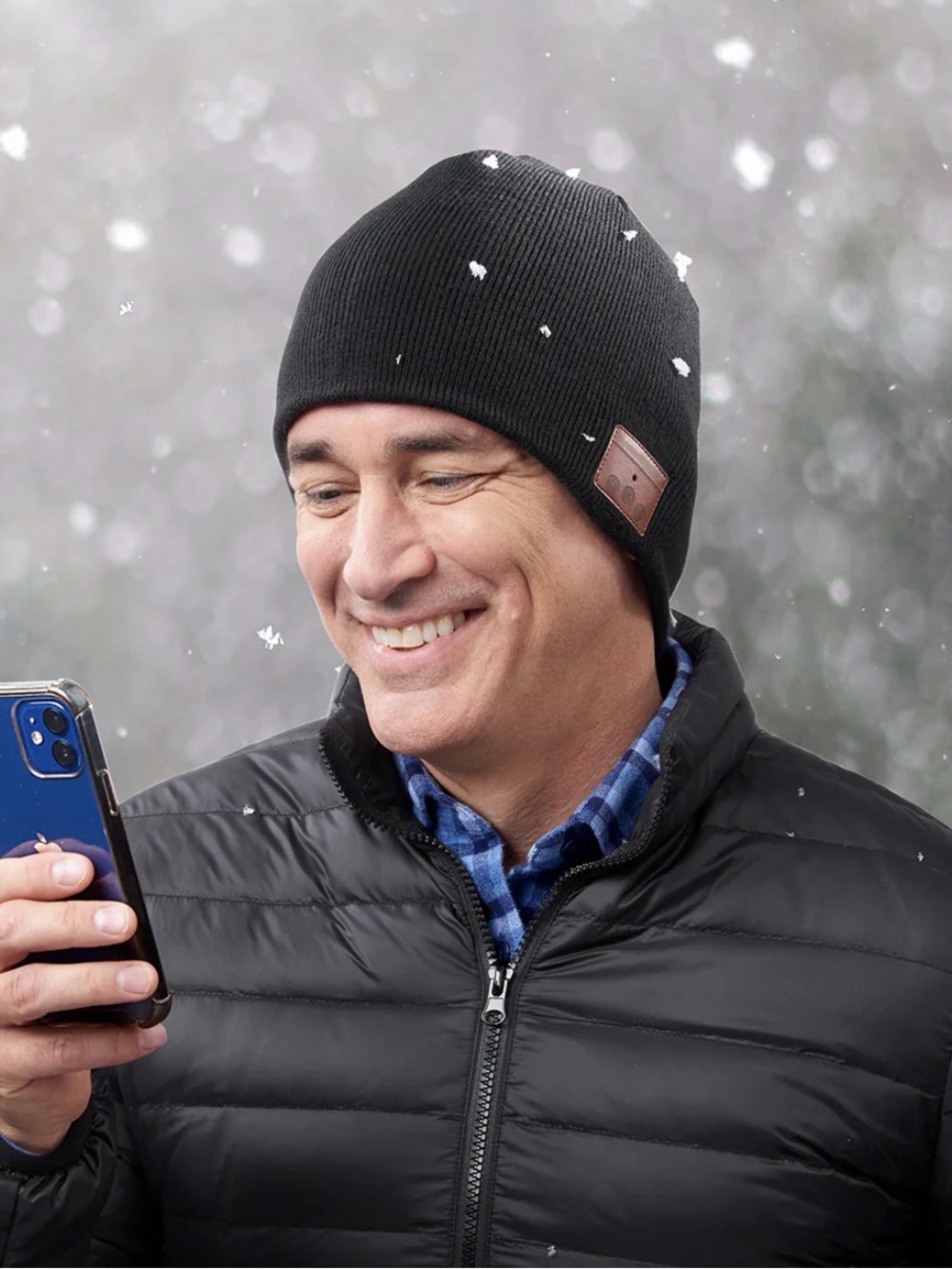 Bluetooth Knit Beanie Hat - Black - Picture 9 of 9